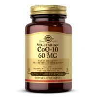 Вегетарианский CoQ-10, 60 мг, Vegetarian CoQ-10, 60 мг, Solgar, 60 вегетарианских капсул