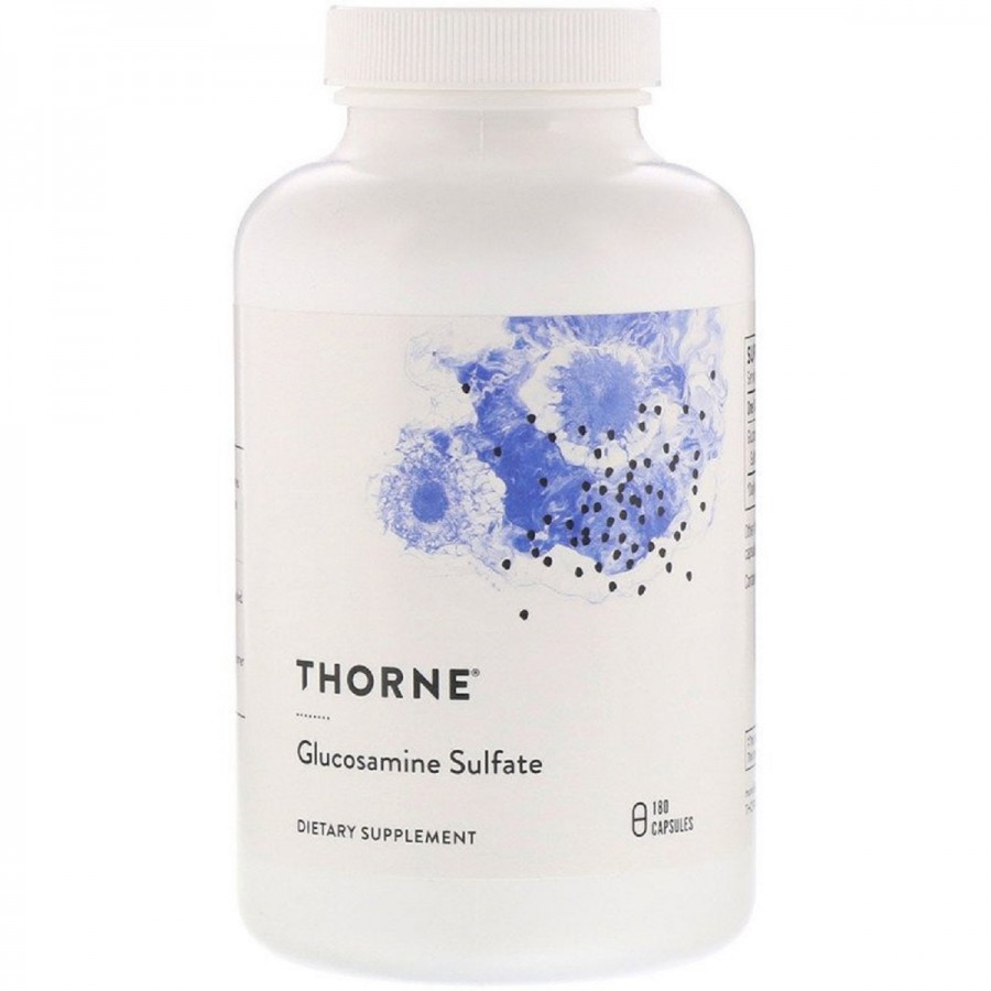 Глюкозамін Сульфат, Glucosamine Sulfate, Thorne Research, 180 рослинних капсул