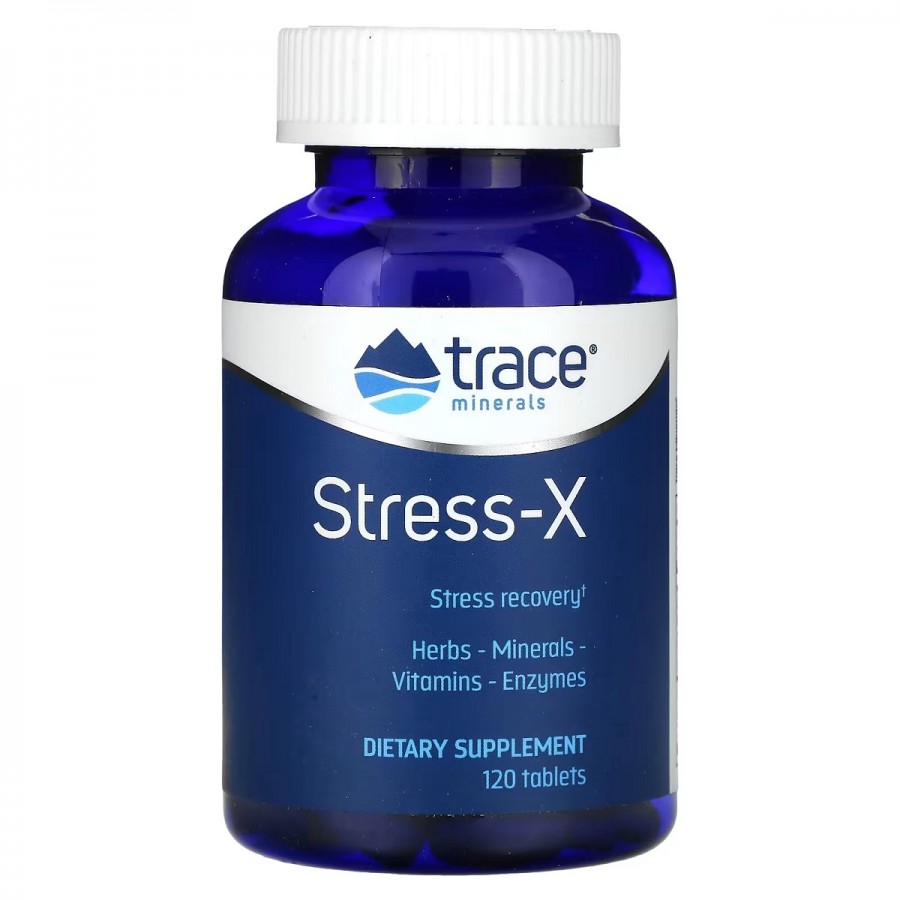 Відновлення та Захист від стресу, Stress-X, Trace Minerals, 120 таблеток