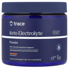 Електроліти-Кето, смак апельсину, Keto Electrolyte Powder, Trace Minerals, 369 гр