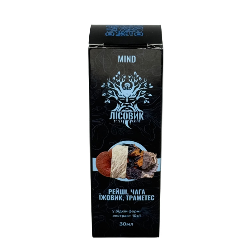 Комплекс рідких екстрактів MIND для розумової активності, "Лісовик", 30 мл
