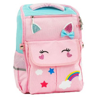 Рюкзак каркасный "Единорог", розовый