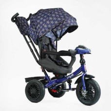 Велосипед 3-х колесный "BestTrike Perfetto" (поворотное сиденье, колеса резиновые надувные, корзина, музыкальная фара, USB, Bluetooth)