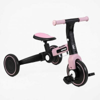 Велосипед 3-х колесный BS-11402 Best Trike колеса EVA переднее 8'', заднее 6'', нейлоновая рама, трансформируется в велобег, подсветка, в коробке