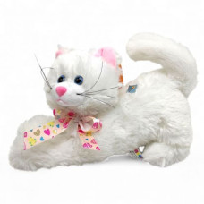 Игрушка мягкая "Кот Кис" 30 см (Белый)