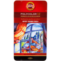 Художественные цветные карандаши POLYCOLOR, 12 цв.