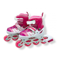 Ролики колеса PVC размер S (30-33) в сумке (Розовые)