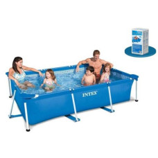 Intex Бассейн каркас прямоугольный, 6+лет, объем воды: 2300л, размер: 260х160х65см