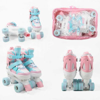 Ролики S розмір 30-33, (Рожево-мʼятний)