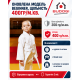 Белое детское кимоно для девочек, дзюдо, TM BUDOGI серия BEGINNER – обновленная модель, 110 размер, плотность 400 гр/м.кв.