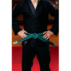 Зелено-чорний пояс для джиу джитсу ТМ KINTAYO, 160 зріст