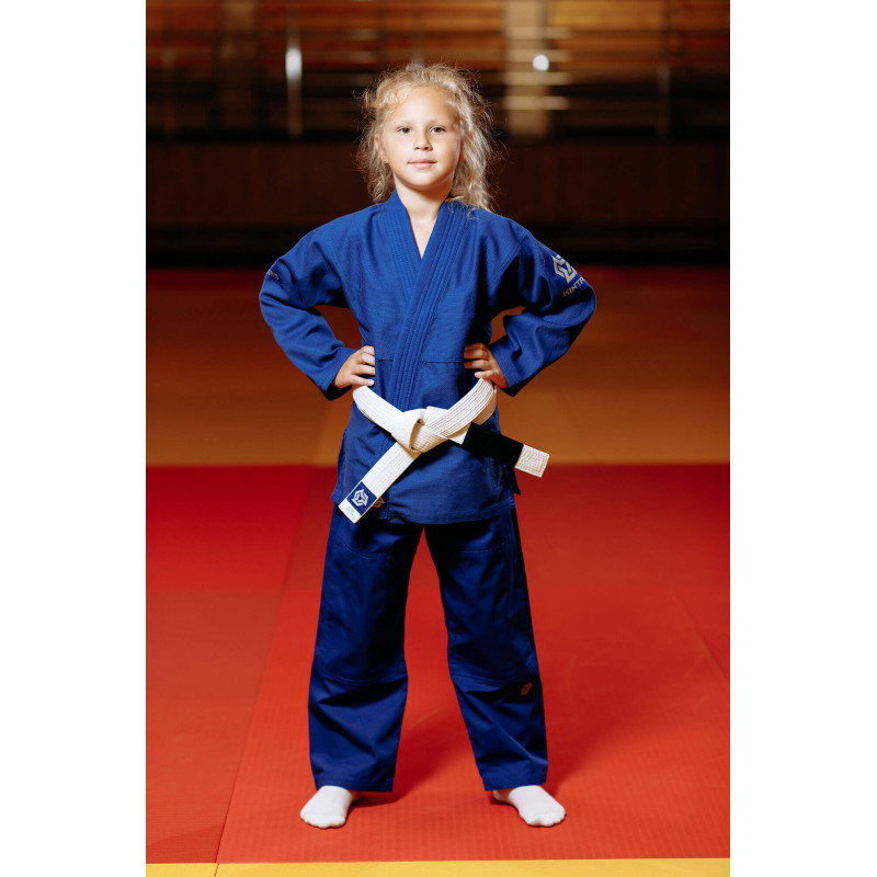 Кімоно для грепплінгу синє, TM "Kintayo", 130 зріст, щільність 350 гр/м.кв.