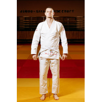 Біле кімоно для хлопців/чоловіків, джиу-джитсу, TM BUDOGI, зріст 190 см, щільність 450 гр/м.кв.
