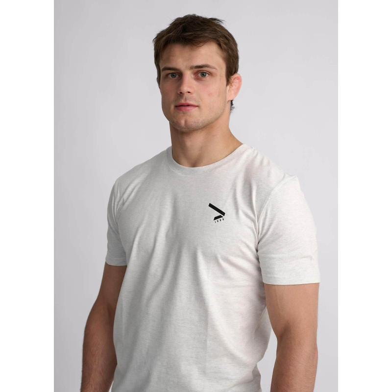 Світло-сіра футболка IPPON GEAR BIG PRINT з логотипом, Розмір 2XL, 100% органічна бавовна