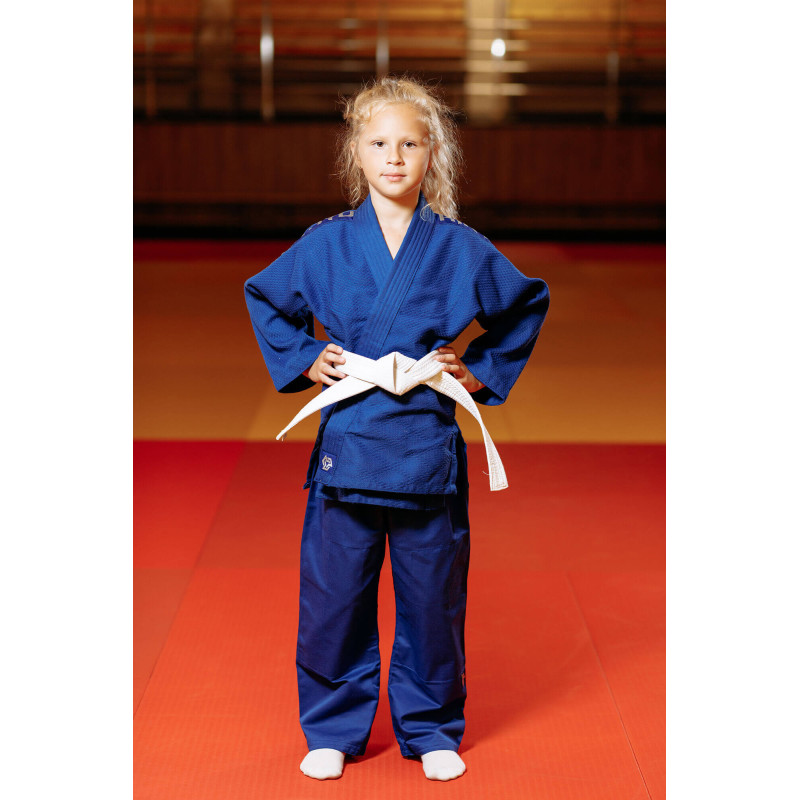 Кімоно для дзюдо синє, TM "Kintayo" Yuko, 130 зріст, щільність 450 гр/м.кв.