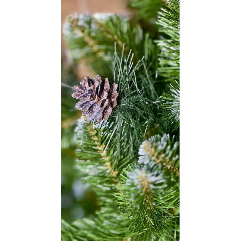 Ялинка із білим напиленням та шишками SNOWY CONE TREE