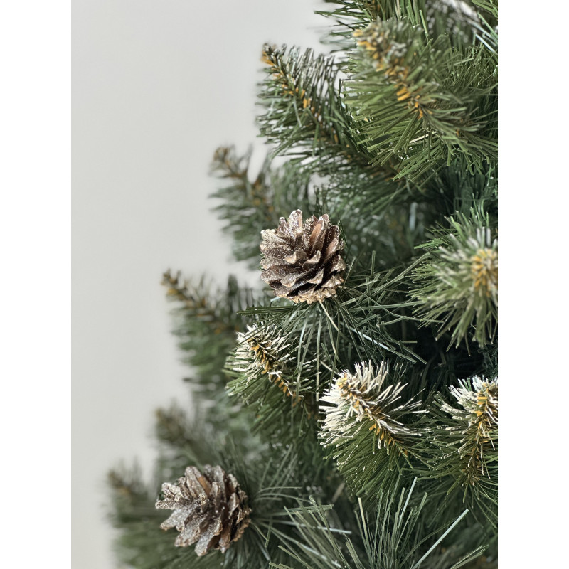 Ялинка із білим напиленням та шишками SNOWY CONE TREE