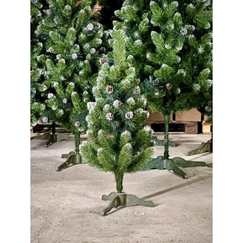 Ялинка із білим напиленням та шишками SNOWY CONE TREE