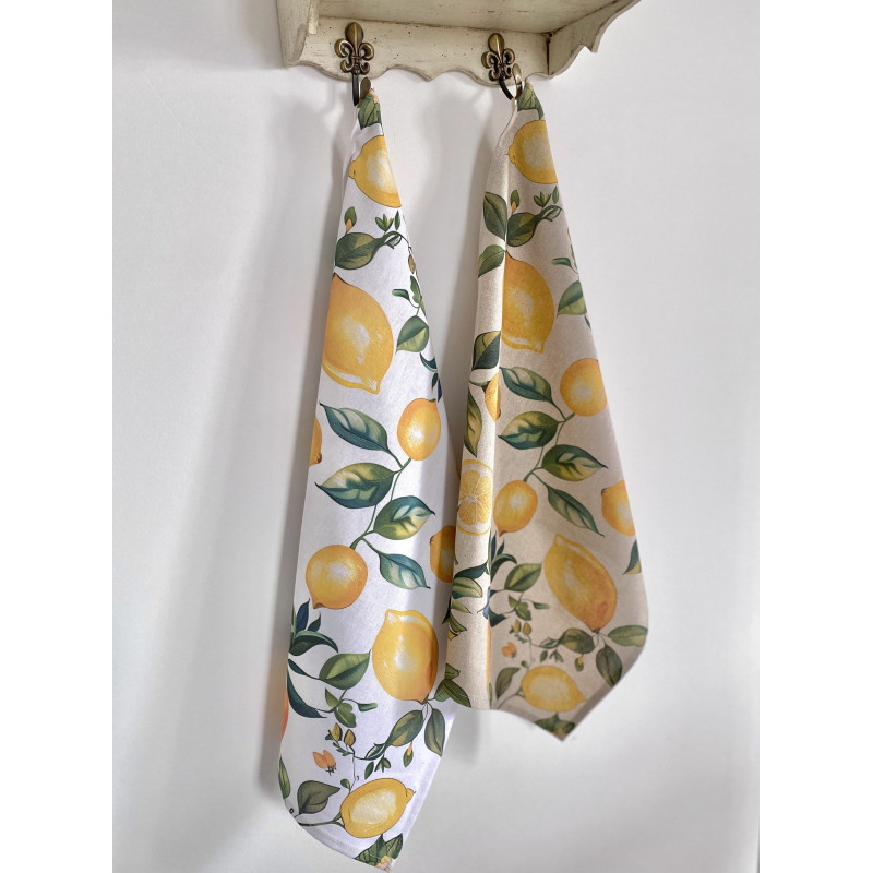 Набір з 2 шт. кухонних рушників "Lemon Bliss" SET TOWELS-08