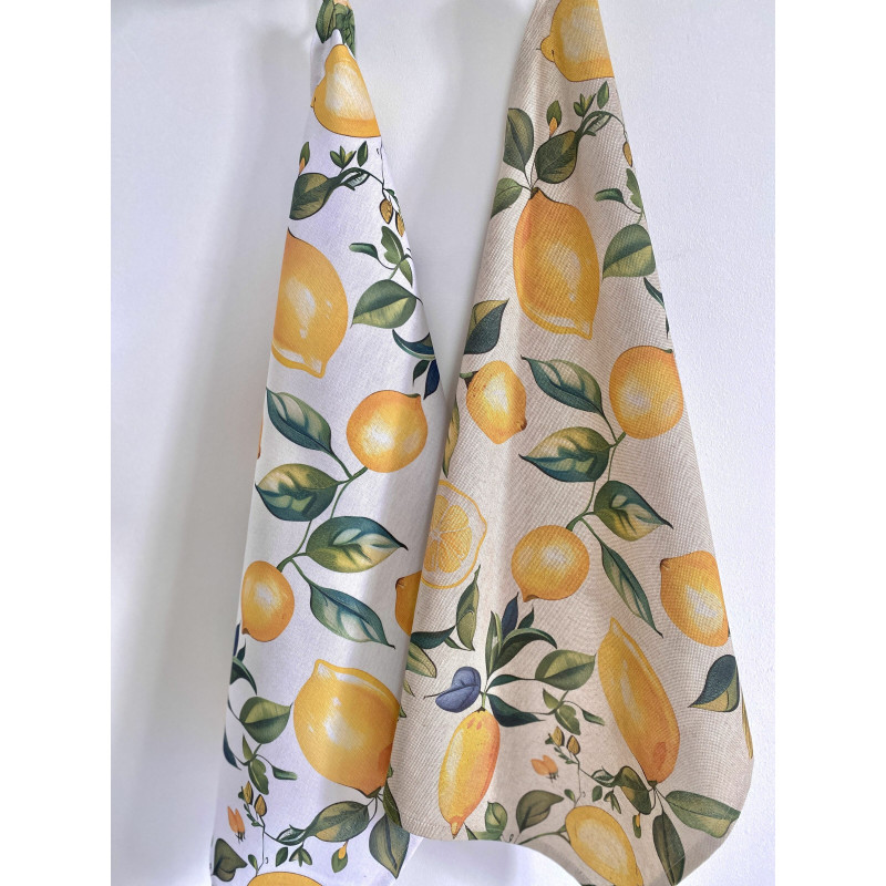 Набір з 2 шт. кухонних рушників "Lemon Bliss" SET TOWELS-08