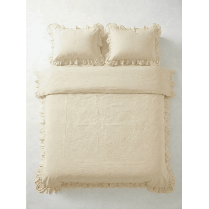 Постільний набір двоспальний IVORY RUFFLE-200 (200x220, 240x260, 50x70*2)