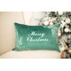 Наволочка новорічна оксамитова вишивана NOV01S "Merry Christmas"