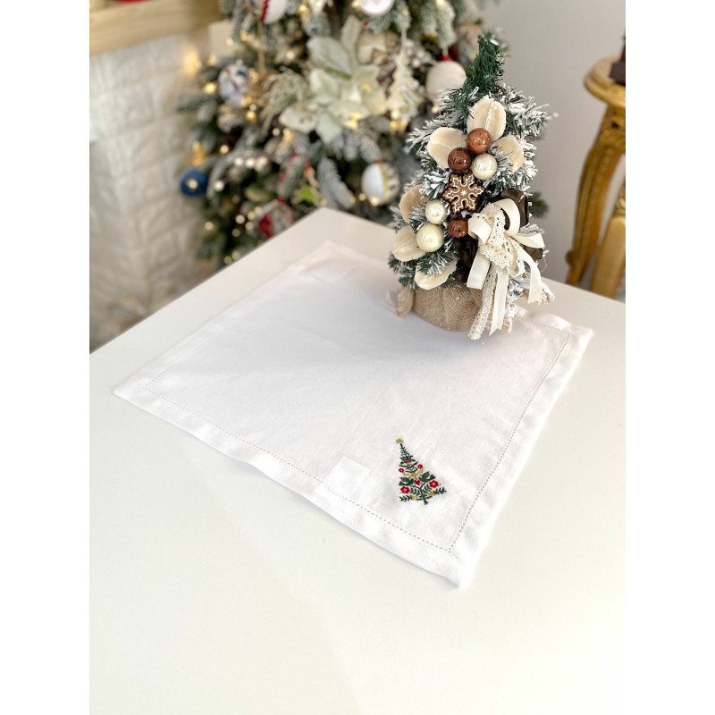 Серветка з вишивкою CHRISTMAS TREE