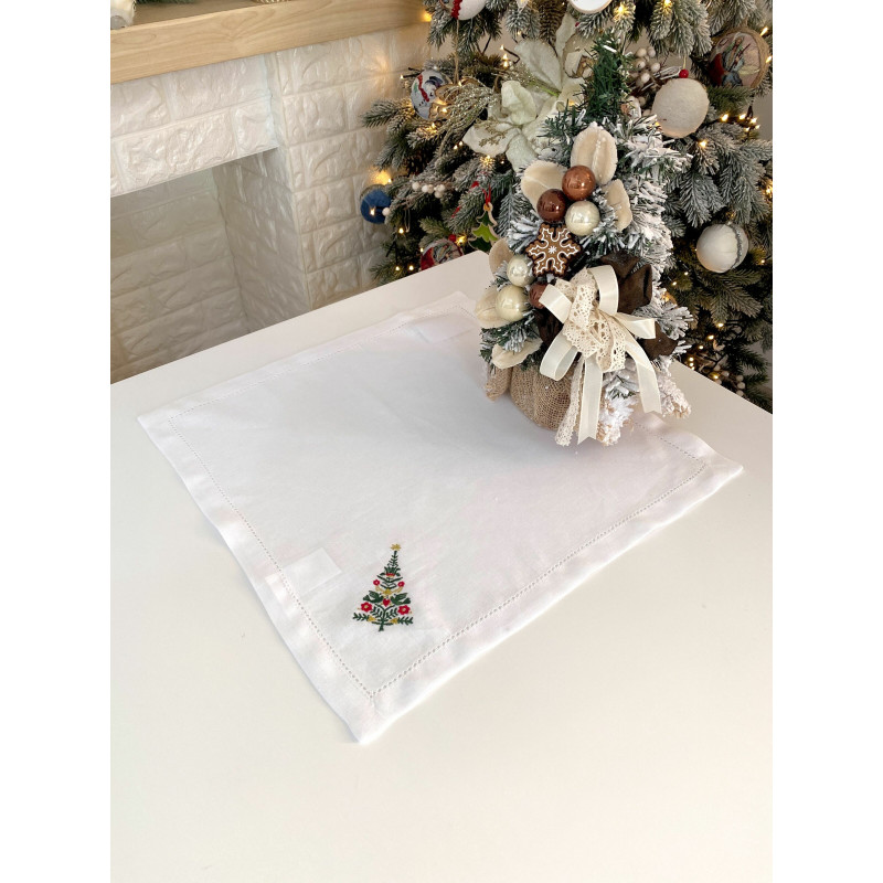Серветка з вишивкою CHRISTMAS TREE