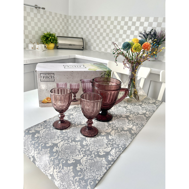 Набір 7 PIECES GLASS DRINKING SET col.AMBER