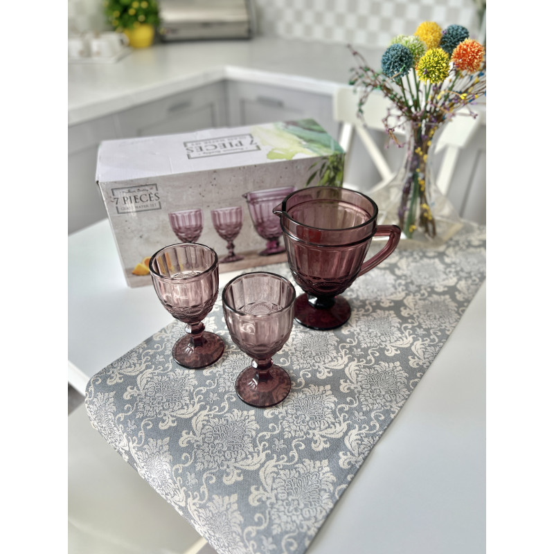 Набір 7 PIECES GLASS DRINKING SET col.AMBER