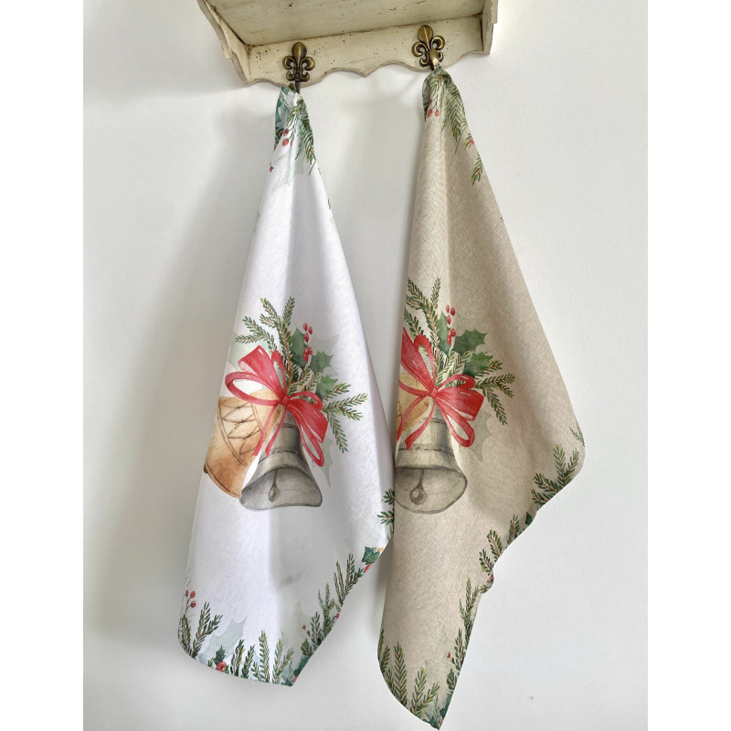 Набір з 2 шт. кухонних рушників "Christmas Bells" SET TOWELS-20