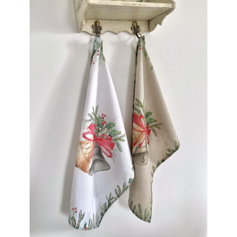 Набір з 2 шт. кухонних рушників "Christmas Bells" SET TOWELS-20