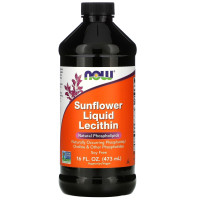 Лецитин подсолнечный, Lecithin, Now Foods, жидкий, 473 мл