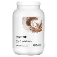 Сывороточный протеин, изолят, Whey Protein Isolate, Thorne, шоколад, 906 г
