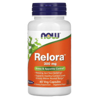 Снижение кортизола, релора, Relora, Now Foods, 300 мг, 60 вегетарианских капсул