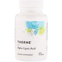 Альфа-липоевая кислота, Alpha-Lipoic Acid, Thorne, 60 капсул (300 мг на капсулу)