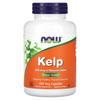 Ламинария, Kelp, NOW Foods, 325 мкг, 250 вегетарианских капсул
