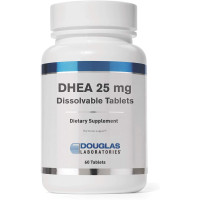 ДГЕА, мікронізований, DHEA, Douglas Laboratories, для підтримки імунітету, мозку, кісток, обміну речовин та сухої м'язової маси, 25 мг, 60 таблеток