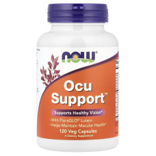 Витамины для глаз, Ocu Support, NOW Foods, 120 вегетарианских капсул