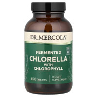 Хлорелла з хлорофілом, Chlorella, Dr. Mercola, ферментована, 450 таблеток