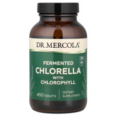 Хлорелла с хлорофиллом, Chlorella, Dr. Mercola, ферментированная, 450 таблеток