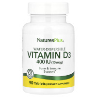 Витамин D, Vitamin D, Nature's Plus, 400 МЕ, 90 таблеток