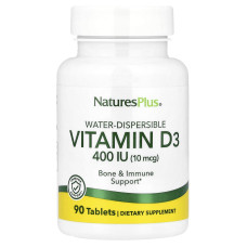 Вітамін D, Vitamin D, Nature's Plus, 400 МО, 90 таблеток