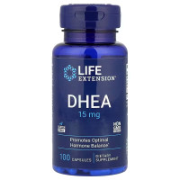 Дегидроэпиандростерон, DHEA, Life Extension, 15 мг, 100 капсул