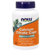 Цитрат кальция с минералами, Calcium Citrate, Now Foods, 120 вегетарианских капсул