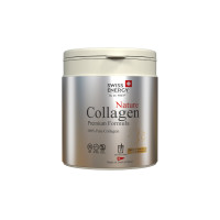 Колаген, чистий гідролізований, преміум-класу, NATURE COLLAGEN, Swiss Energy, для шкіри, волосся та нігтів, кісток та суглобів, без смаку, 240 г