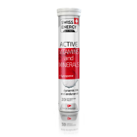 Витамины и минералы с ликопином, ACTIVE Vitamins and Minerals + Lycopene CH, Swiss Energy, 20 шипучих таблеток