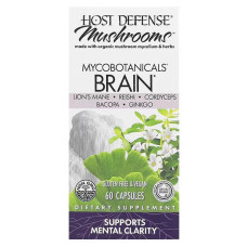 Формула для мозку, Brain, Fungi Perfecti, Host Defense, 60 капсул