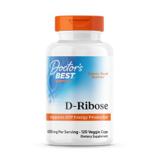 D-рибоза, D-Ribose with BioEnergy Ribose, Doctor's Best, з BioEnergy Ribose, 850 мг, 120 веганських капсул (170 мг у капсулі)