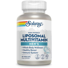 Мультивітаміни ліпосомальні для чоловіків, Men's Liposomal Multivitamin, Solaray, 60 вегетаріанських капсул